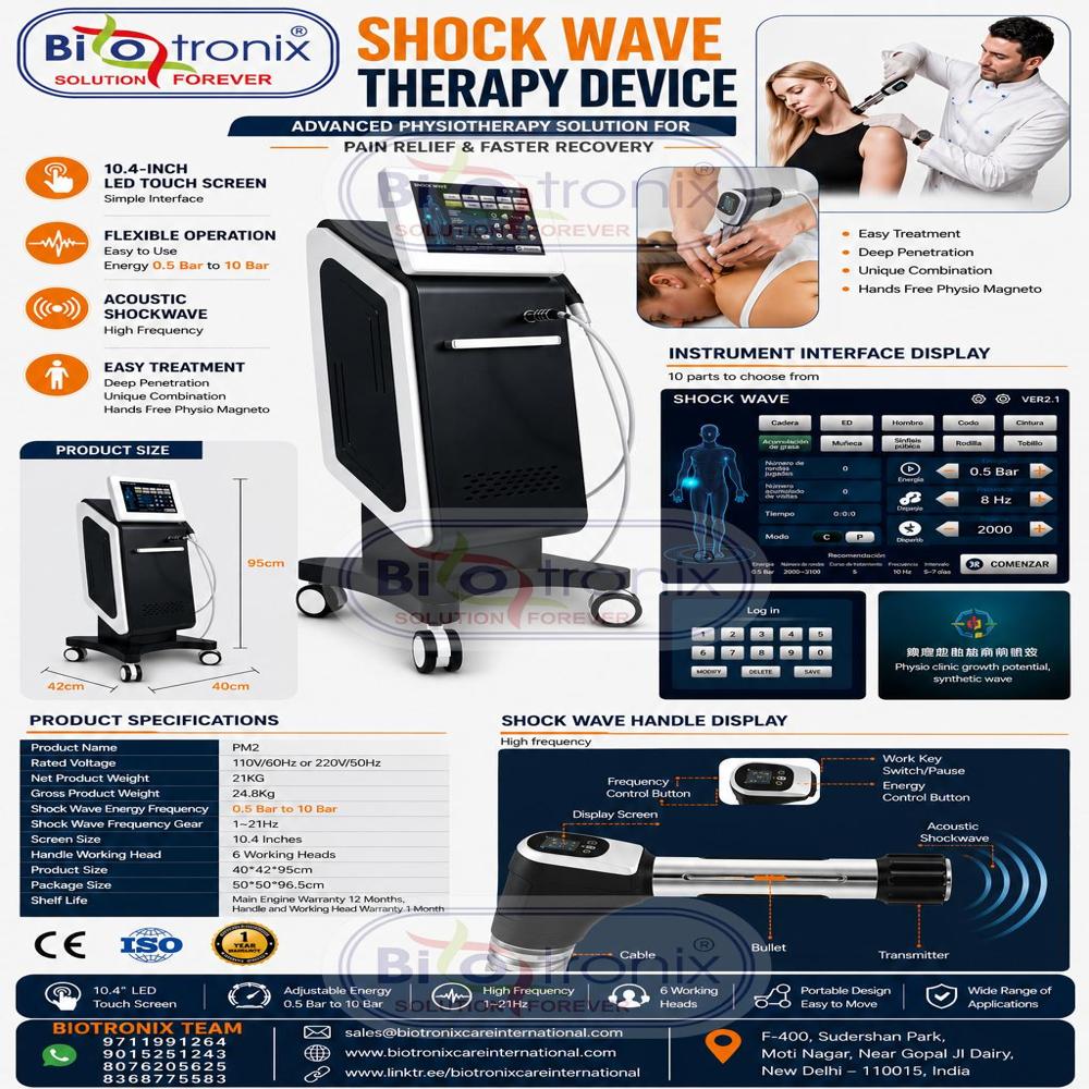 Advanced Phymaster Shockwave Machine for Faster Recovery