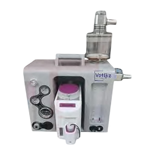 VetBiz Oxy II Vet Portable Anesthesia Machine - Medical Grade Plastic & Metal Compact Portable Design | Integrated Vaporizer Oxygen/Nitrous Oxide Compatible High-Precision Anesthesia