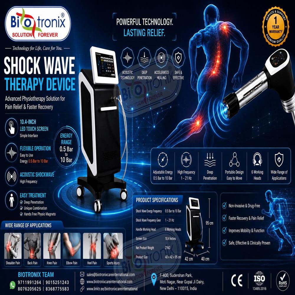 Professional Radial Shockwave Therapy Equipment for Sports Medicine