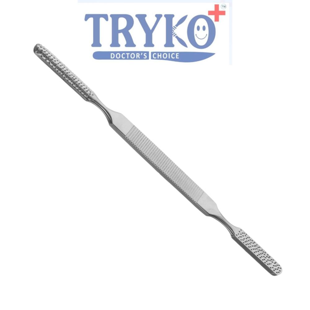 Bone File Double Ended Brand Tryko+ - Color: Silver