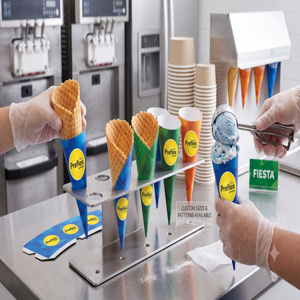 Cone Sleeves - Color: Multicolor Printing Available