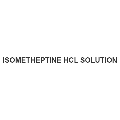 Isometheptine Hcl Solution - Boiling Point: Not Determined