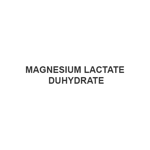 Magnesium Lactate Duhydrate - Boiling Point: Not Applicable (Decomposes Before Boiling)