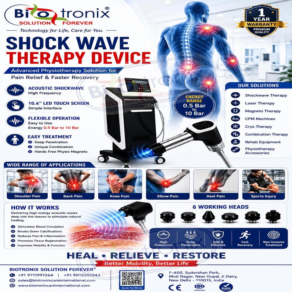 Hospital Grade ESWT Therapy Machine for Joint Pain Relief