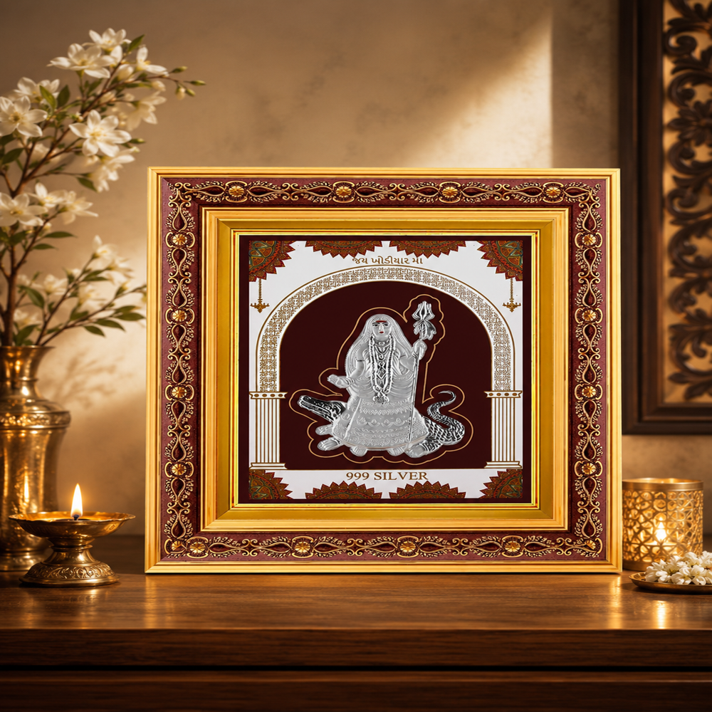 999 Pure Silver Khodiyarmaa Frame