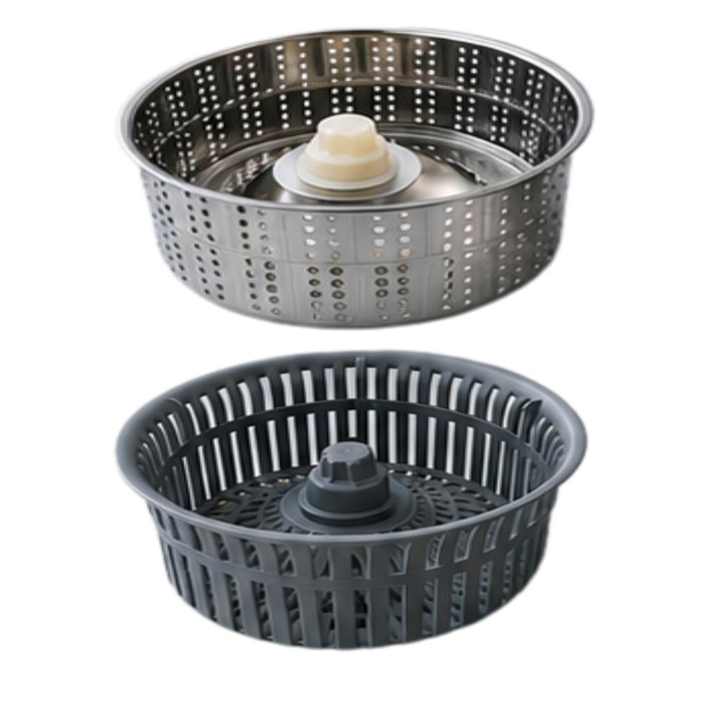 Klyntec Stainless Steel Spin Mop Wringer  Jali (Silver)