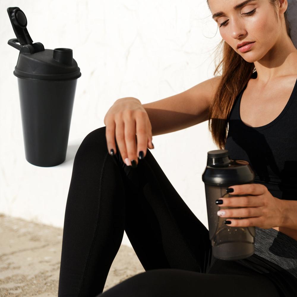 Shaker Bottle Perfect for Protein Shakes and Pre Workout Gym Leak-Proof Flip Bottle for Hot & Cold Drinks 1 pc