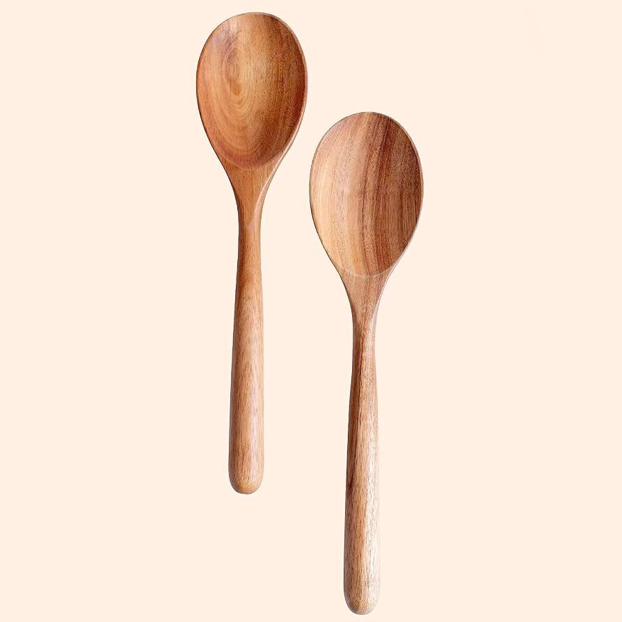 wooden serving spoon