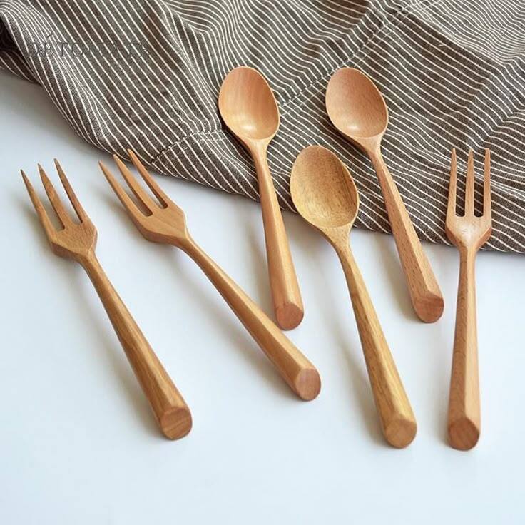 Wooden Spoon - Color: Natural Wood Brown