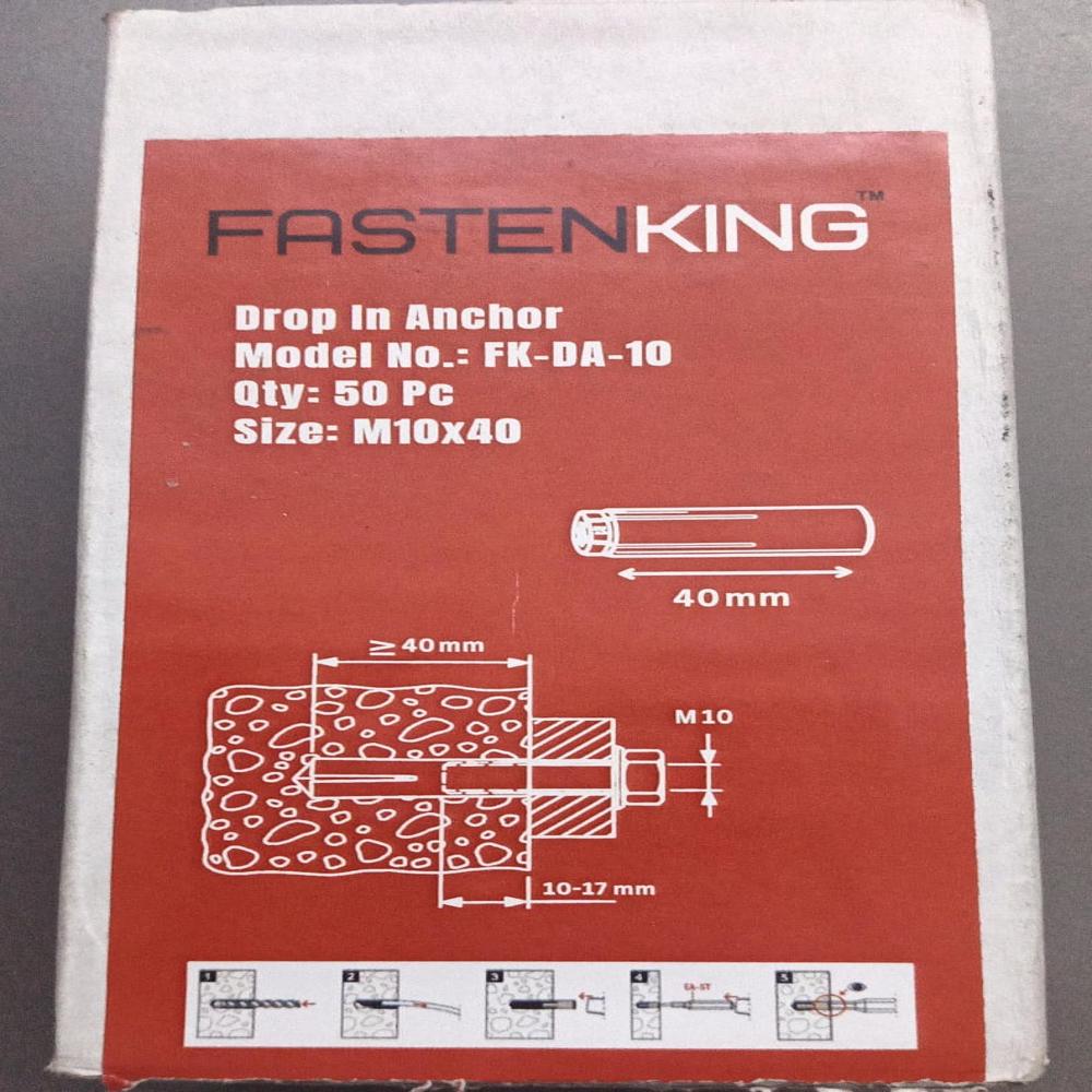 FASTENKING DROP IN ANCHOR  BULLET FASTENERS M 10