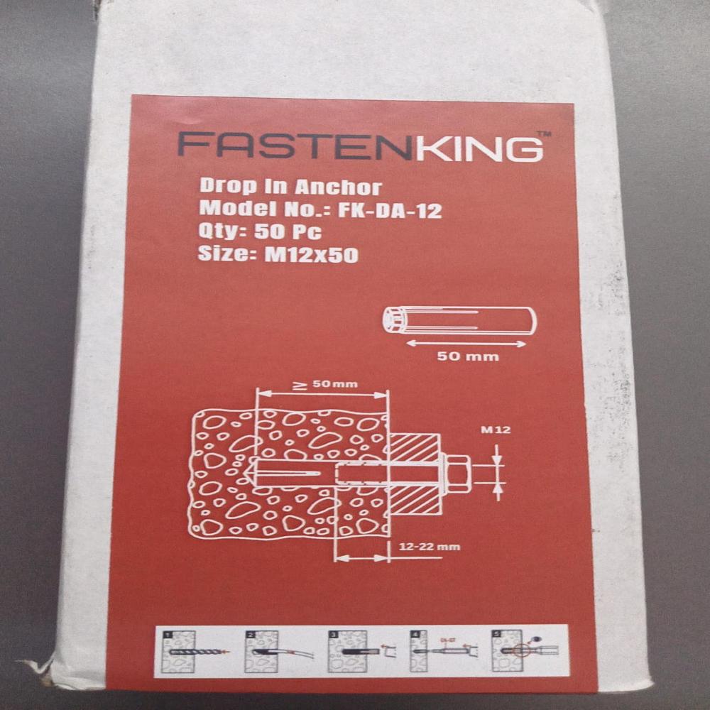 FASTENKING DROP IN ANCHOR  BULLET FASTENERS M 12