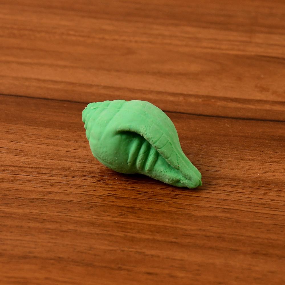 Shankh Shape Eraser Rubber (20 Pc / Mix Colour & Design)
