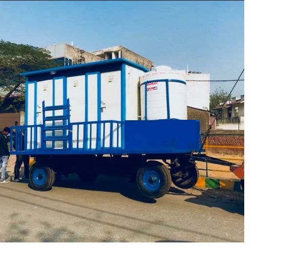 Galvanized Iron GI Bio- Mobile Toilet 10 compartment Mounted on Trailer Chassis 10IS 0EF 0U 0B