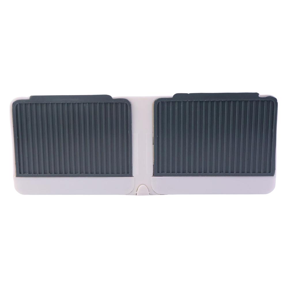 Wall Mounted 4-Compartment Bathroom Storage & Soap Holder