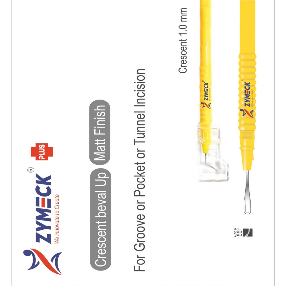 CRESCENT 1.0MM OPHTHALMIC BLADE PLUS