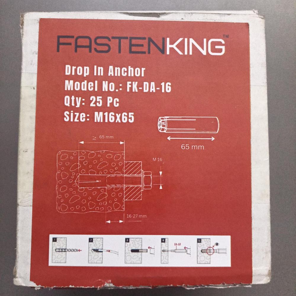 FASTENKING DROP IN ANCHOR BULLET FASTENERS M 16