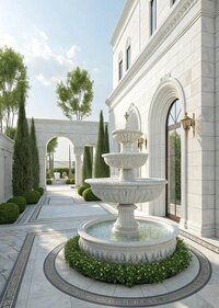 White Marble Fountain