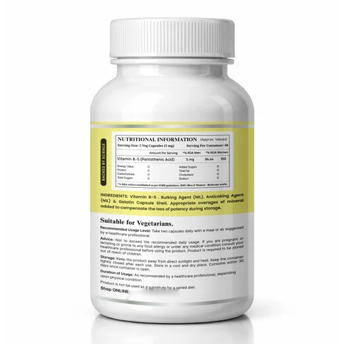 NIT Vitamin B5 60 Capsule