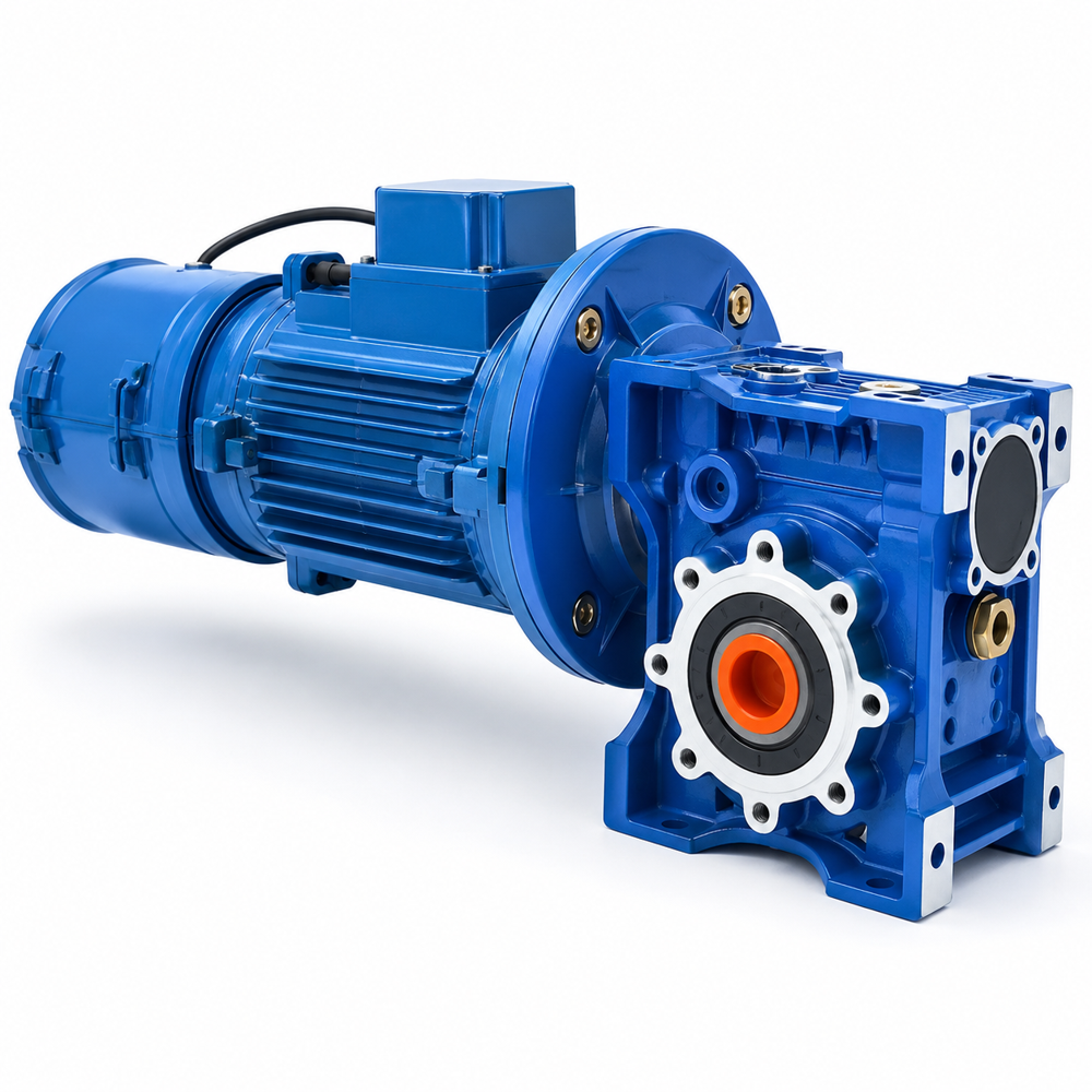 Compact NMRV Worm Gear Brake Motor