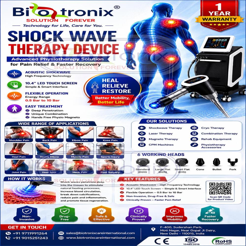 Clinical Premium Shockwave Machine for Deep Tissue Therapy