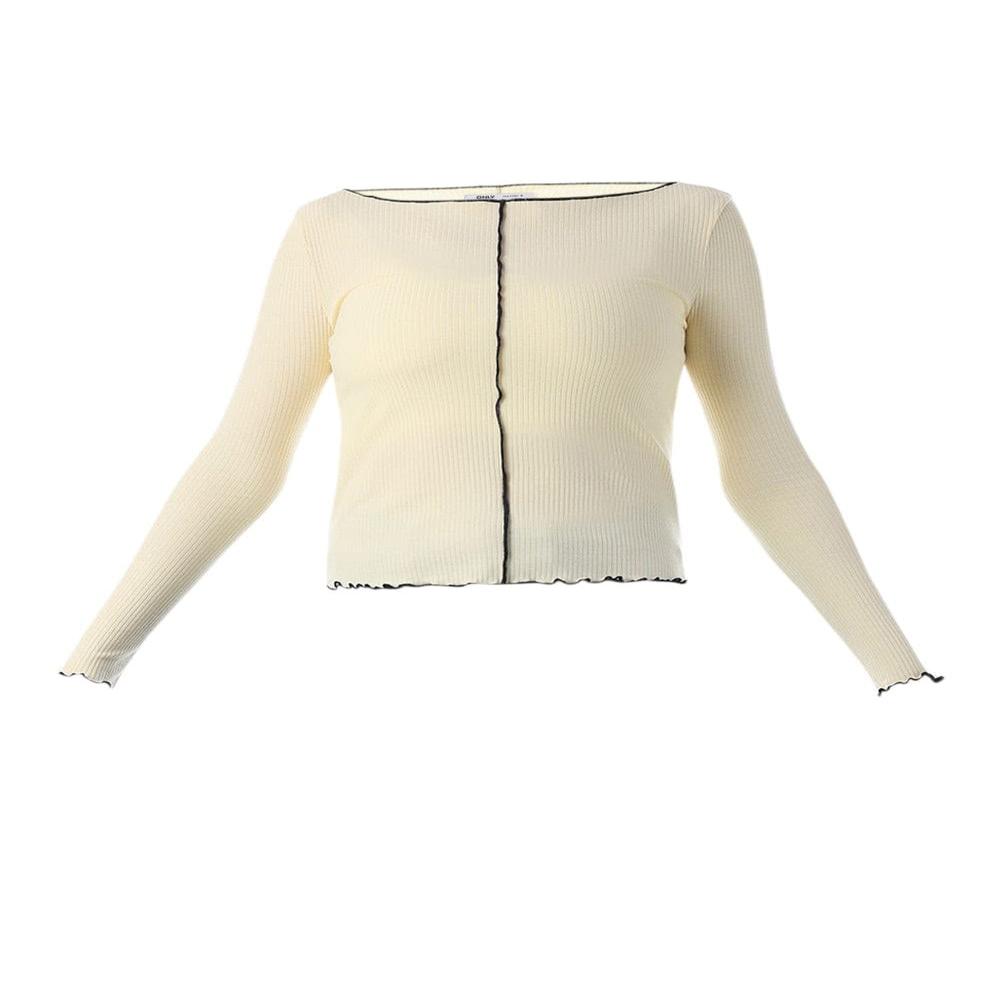 Export Surplus Women's Ribbed Crop Top