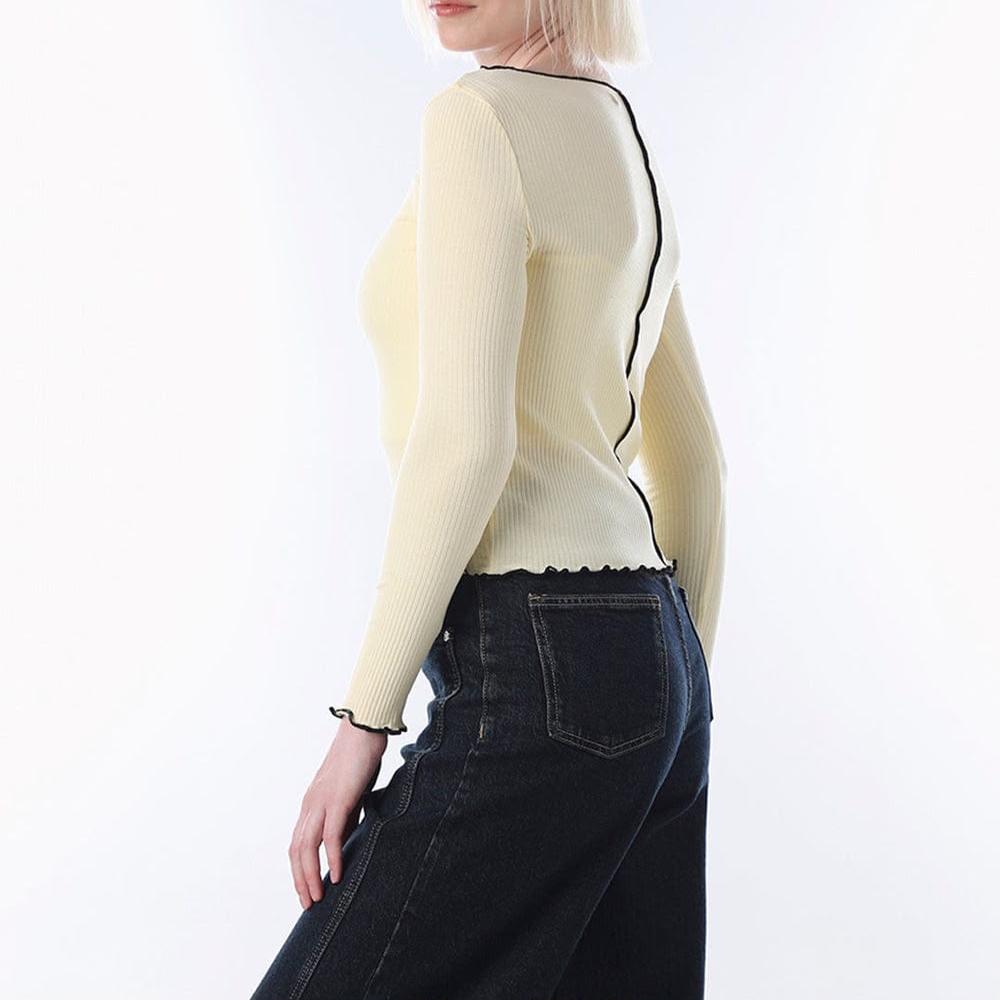 Export Surplus Women's Ribbed Crop Top