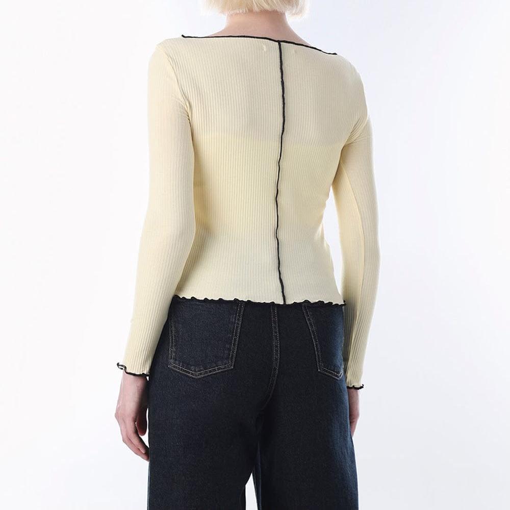 Export Surplus Women's Ribbed Crop Top