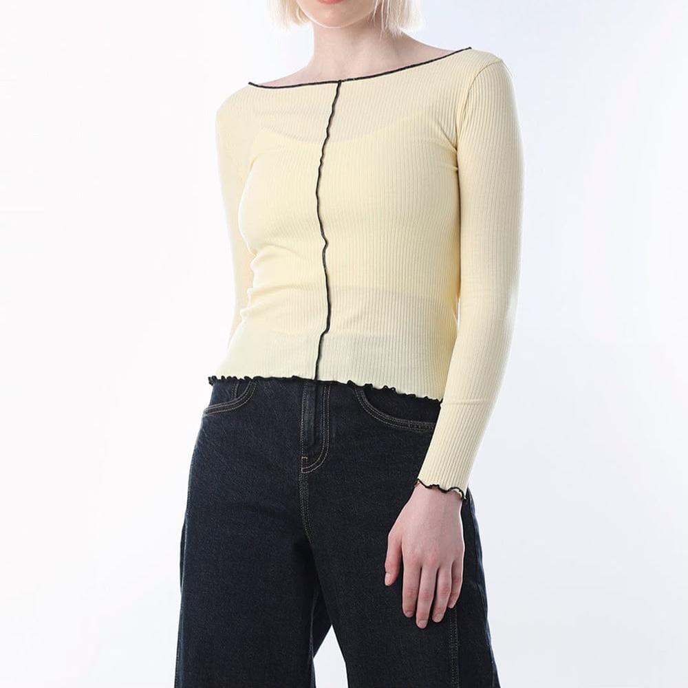 Export Surplus Women's Ribbed Crop Top