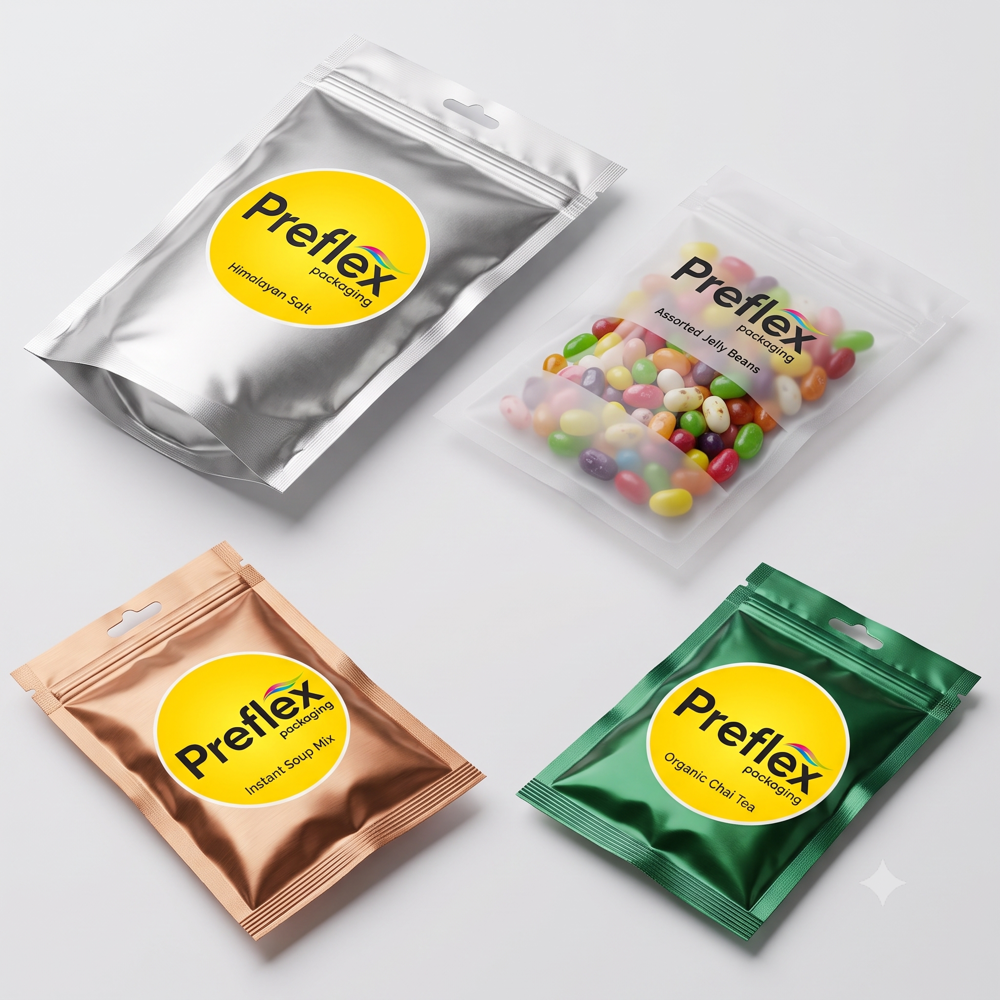 4 Side Seal Pouch - Air Consumption: N/a (Manual Or Automatic Filling Options)