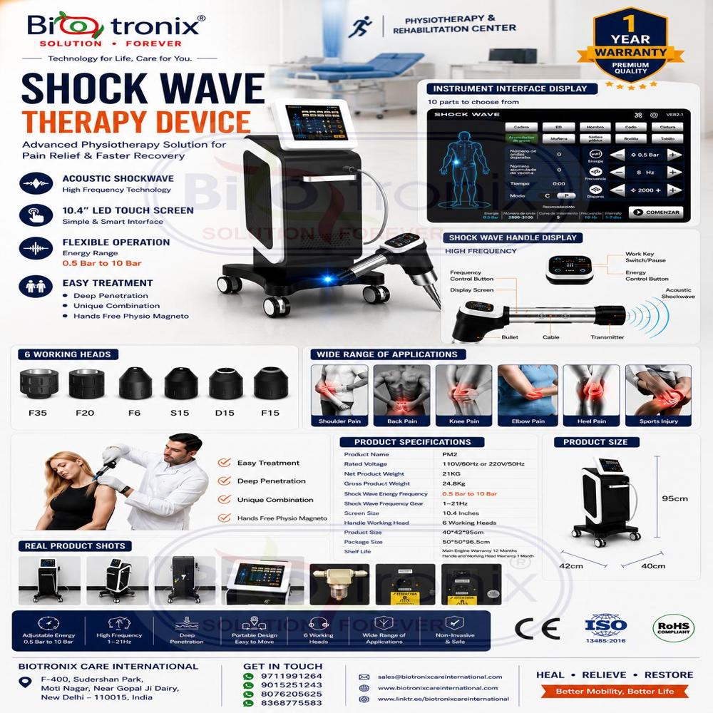 Professional Acoustic Wave Therapy System for Rehabilitation