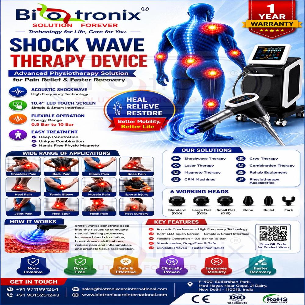Professional Acoustic Wave Therapy System for Rehabilitation