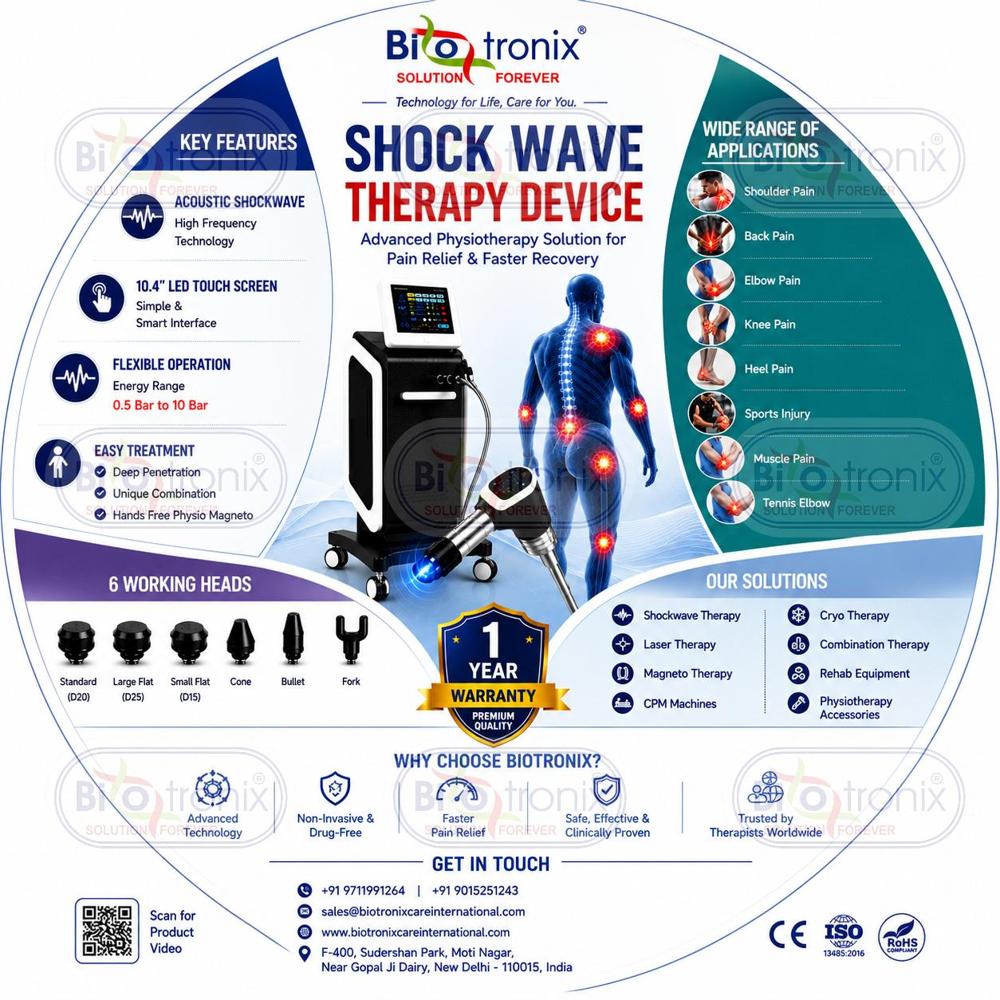 Premium Shockwave Therapy Machine for Clinical Use