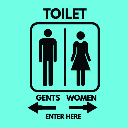 Toilet Sign Board