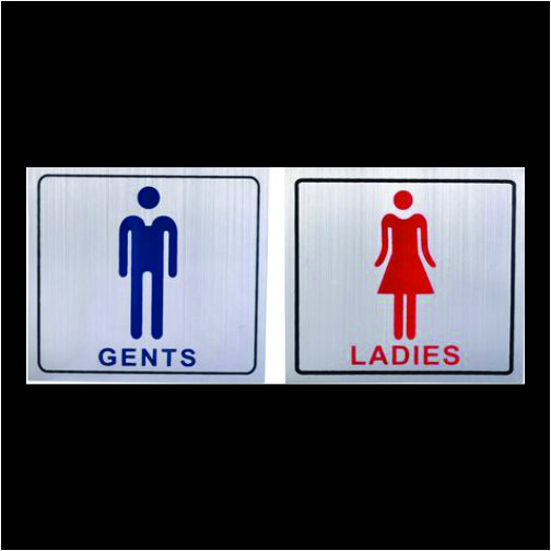Toilet Sign Board