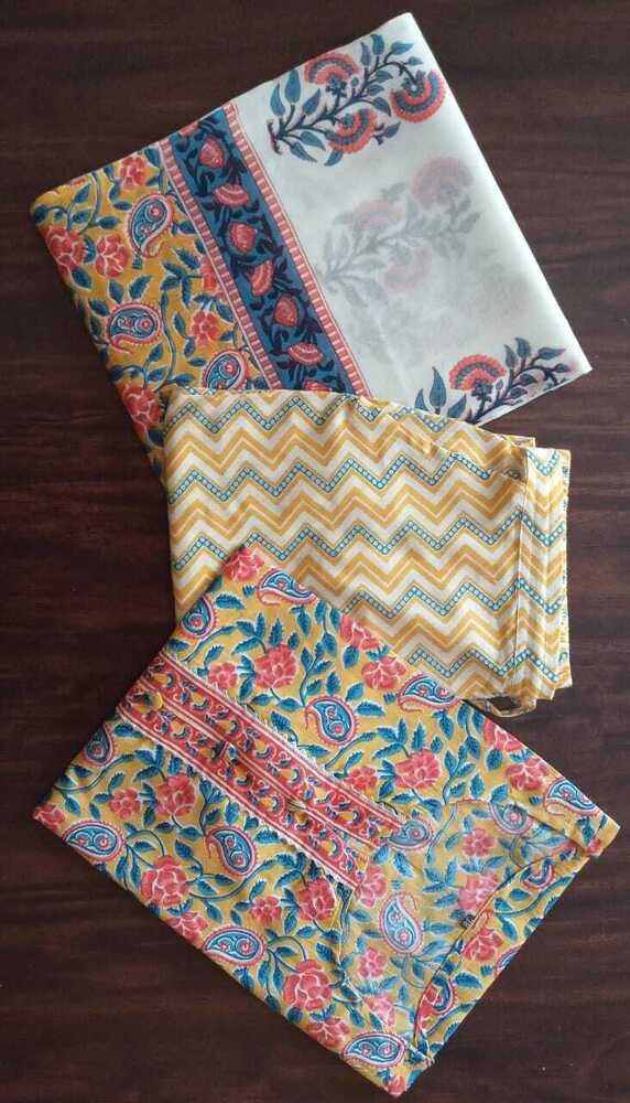 Cotton Kurti With Pattern Work And Duppatta