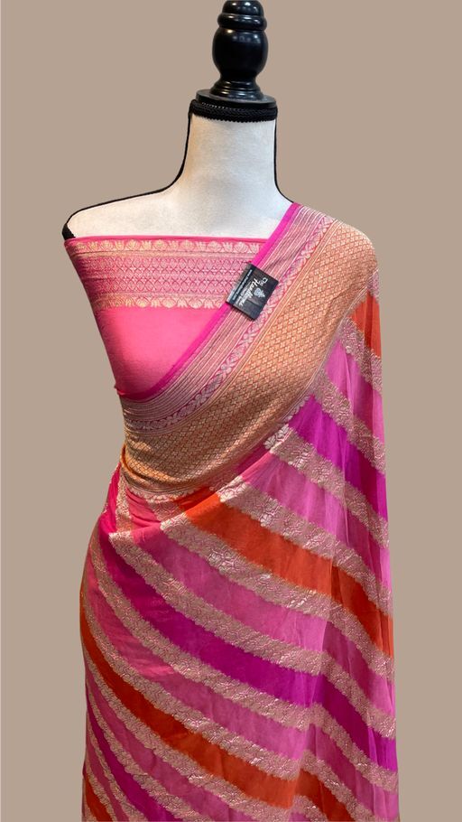 Ladies Pink Saree