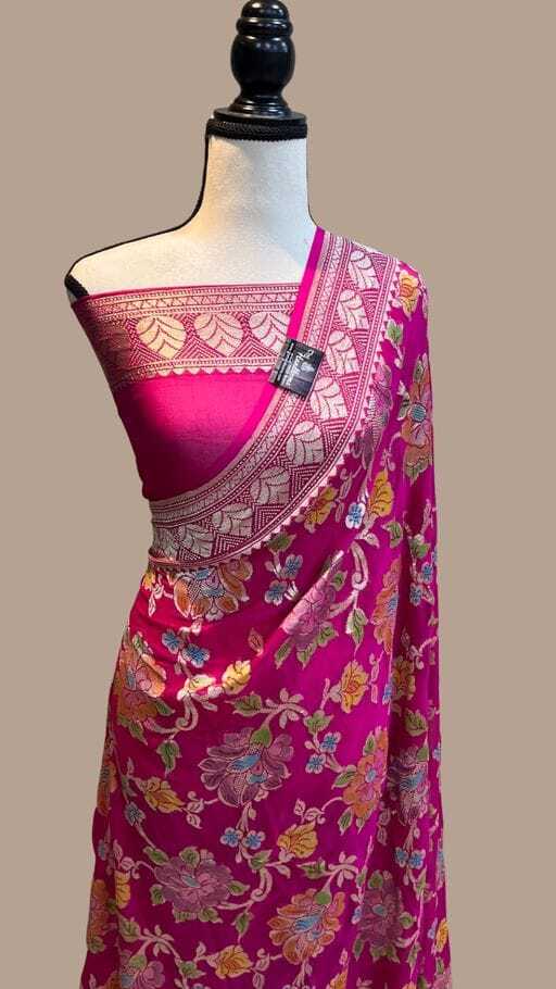 Ladies Fancy Pink Saree