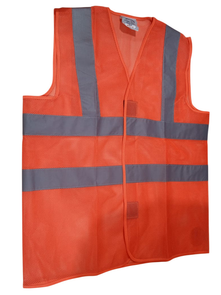 Orange Grey Reflective Safety Jacket