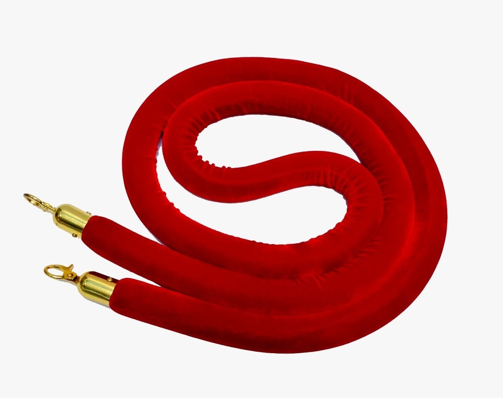 Red Velvet Stanchion Rope