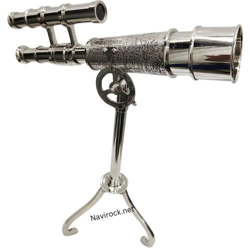 Vintage Antique Brass Telescope for Home Decor