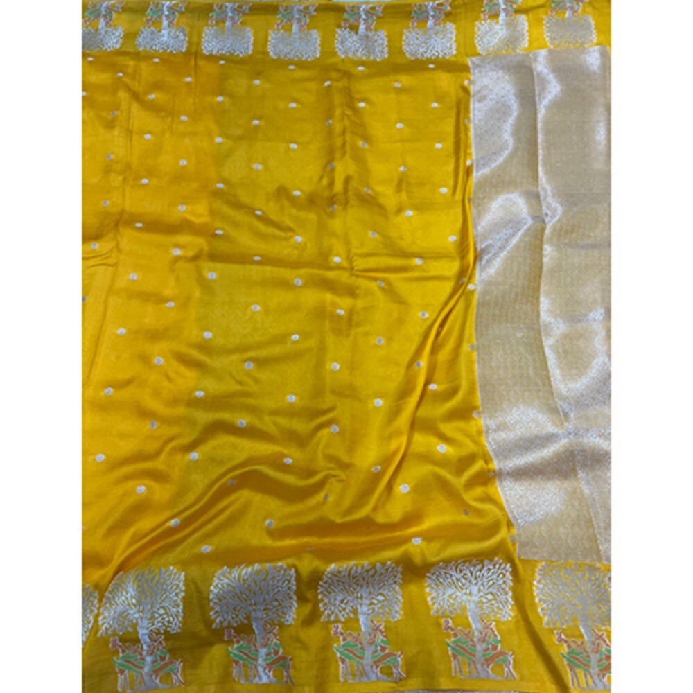 Printed Pure Dupyan Silk Saree
