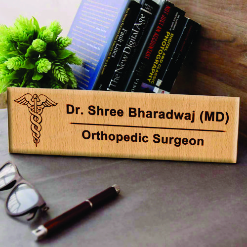 Engraved Name Plates - Color: Brown