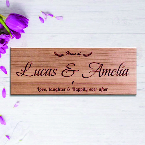 Engraved Name Plates - Color: Brown