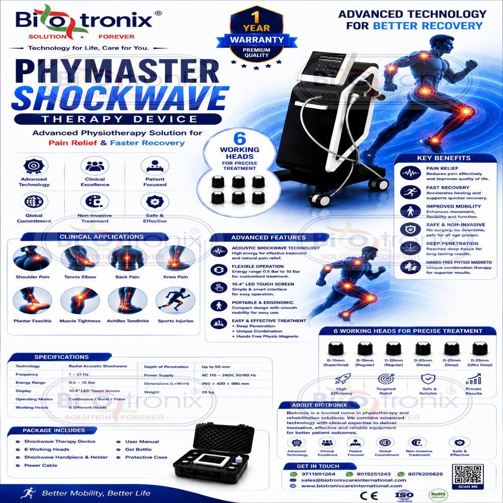 Phymaster Premium Shockwave Therapy Machine