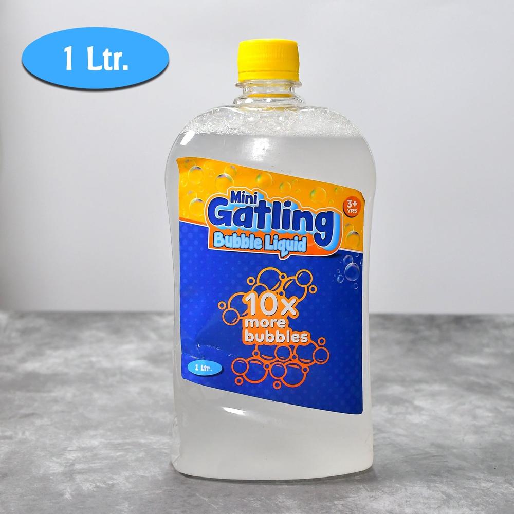 Bubble Liquid Solution Bottle For Bubble Maker Toys 1ltr (Manual & Automatic)