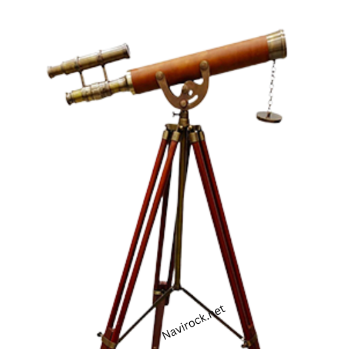 Antique Brass Telescope Leather Coverd Telescope