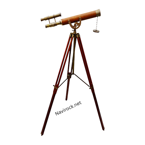 Antique Brass Telescope Leather Coverd Telescope