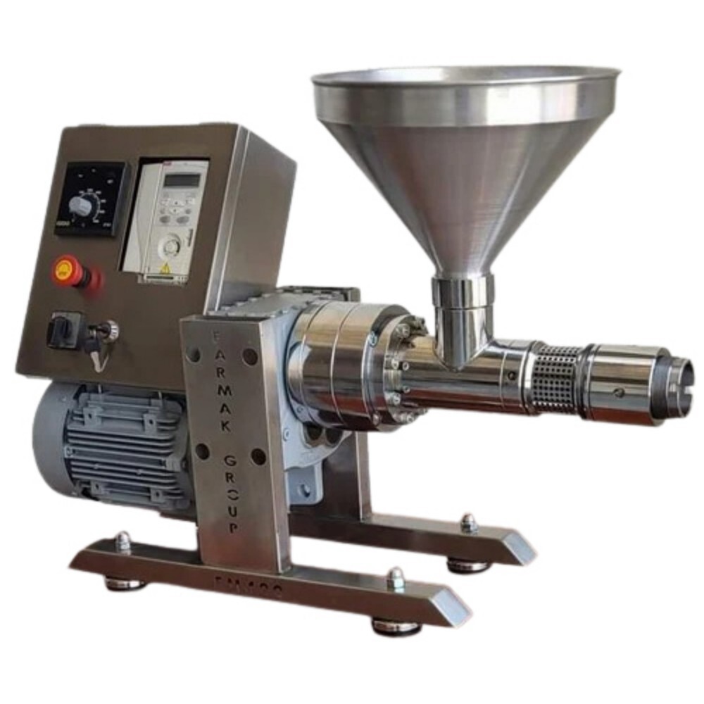 Cold Press Oil Extraction Machine - Stainless Steel, Silver Color | Automatic Operation, 220-440 Volt Compatible, 1-year Warranty