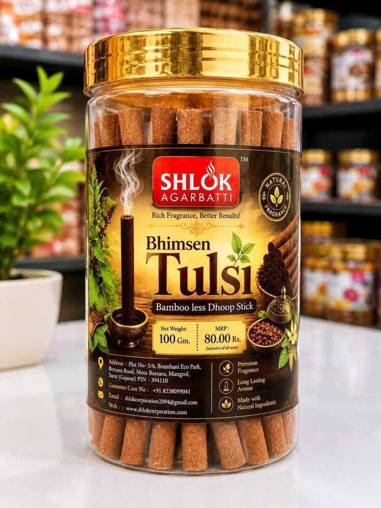 Tulsi Bamboo Less Dhoop Stick