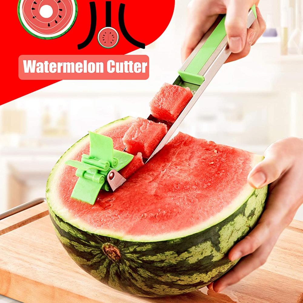 Stainless Steel Washable Watermelon Cutter Windmill Slicer & Peeler